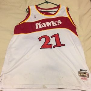 Mitchell and ness Atlanta hawks dom wilkins jersey